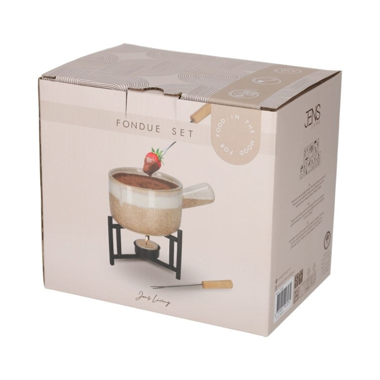 Fondue Set Taupe - foto 2