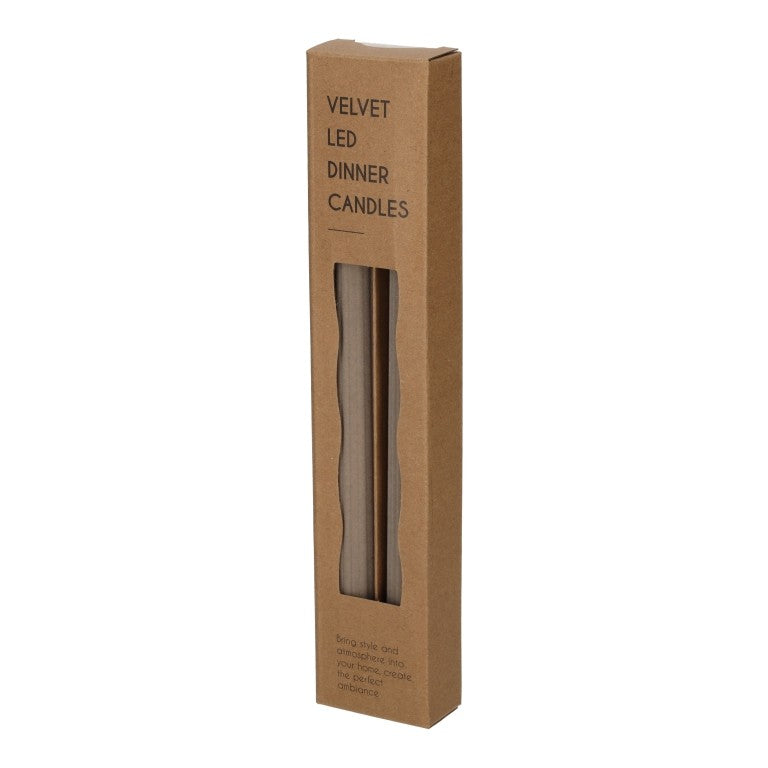 LED Dinerkaars Fluweel Taupe /2 van Jens Living