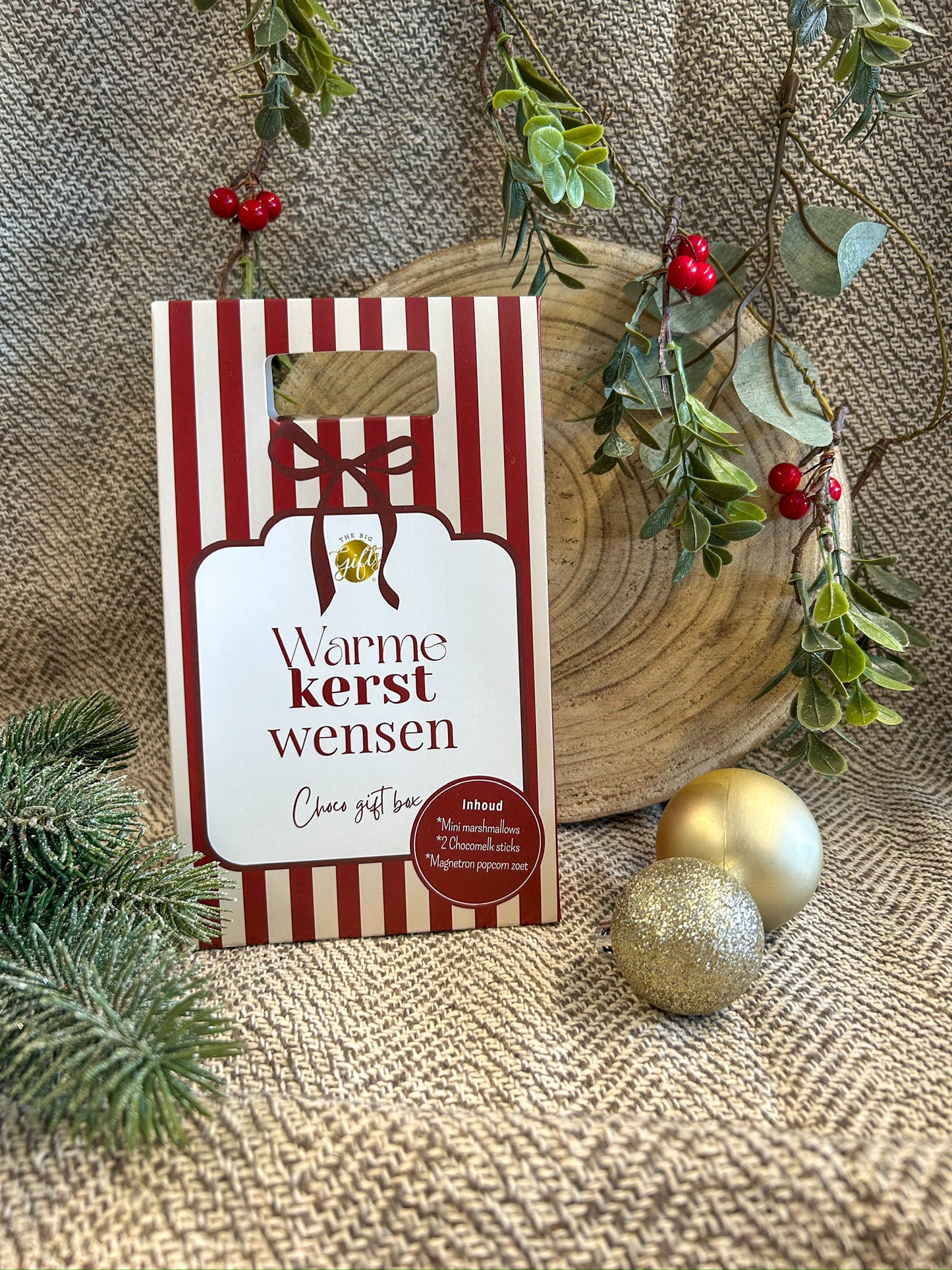 Choco Giftbox Warme Kerst Wensen sfeerfoto