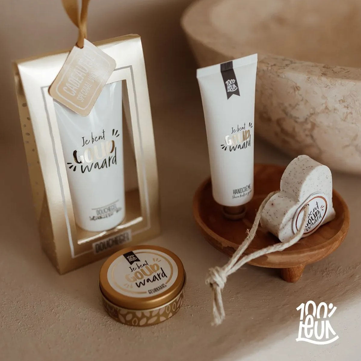 douchegel in de lijn van je bent goud waard