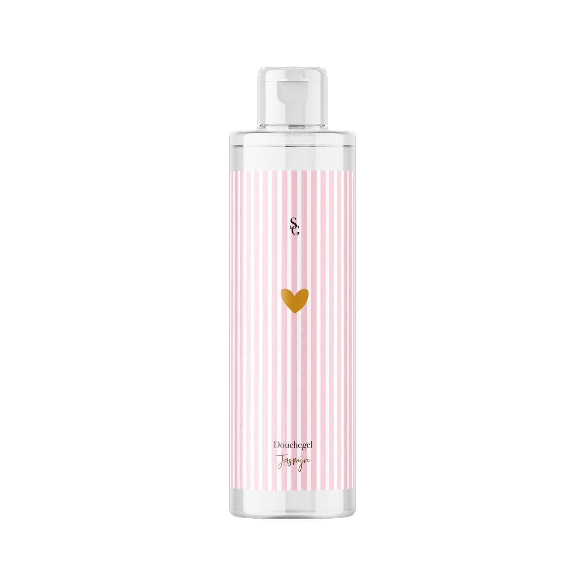 douchegel-pink-stripes-jasmijn-500ml-transparante-fles-gouden-hartje