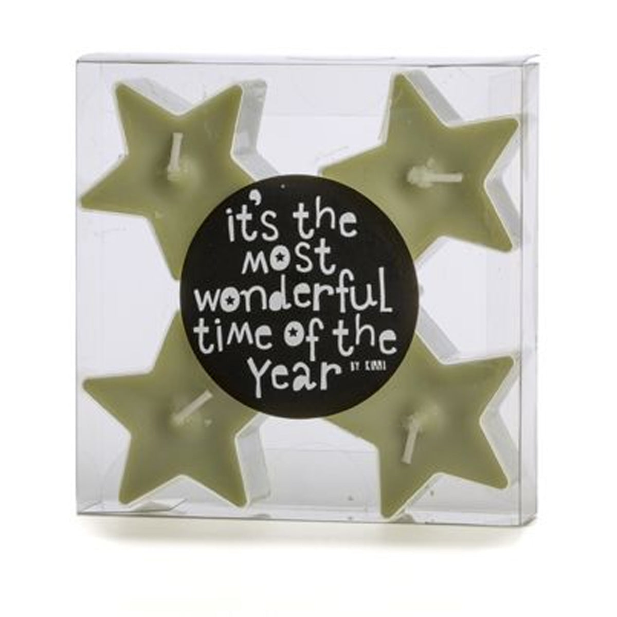 waxinelichtje theelicht ster groen kerst