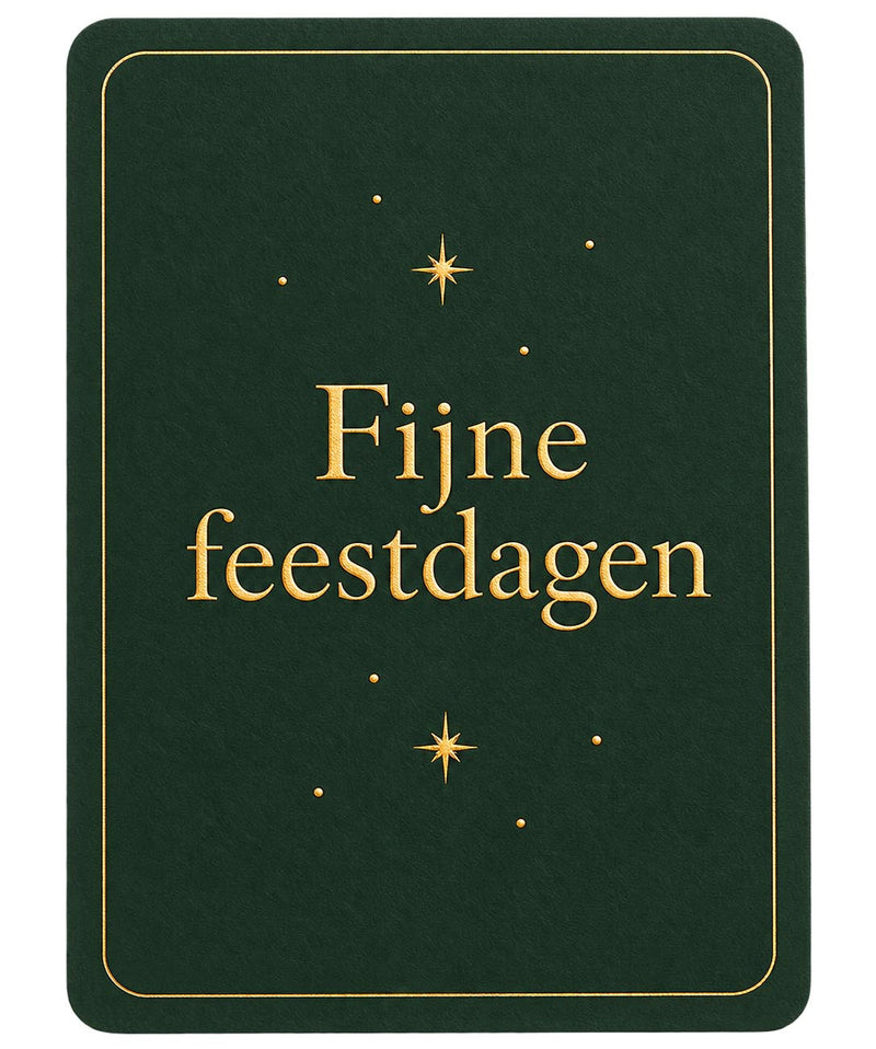 Standaard kerstkaart met persoonlijke boodschap voor bedrijven