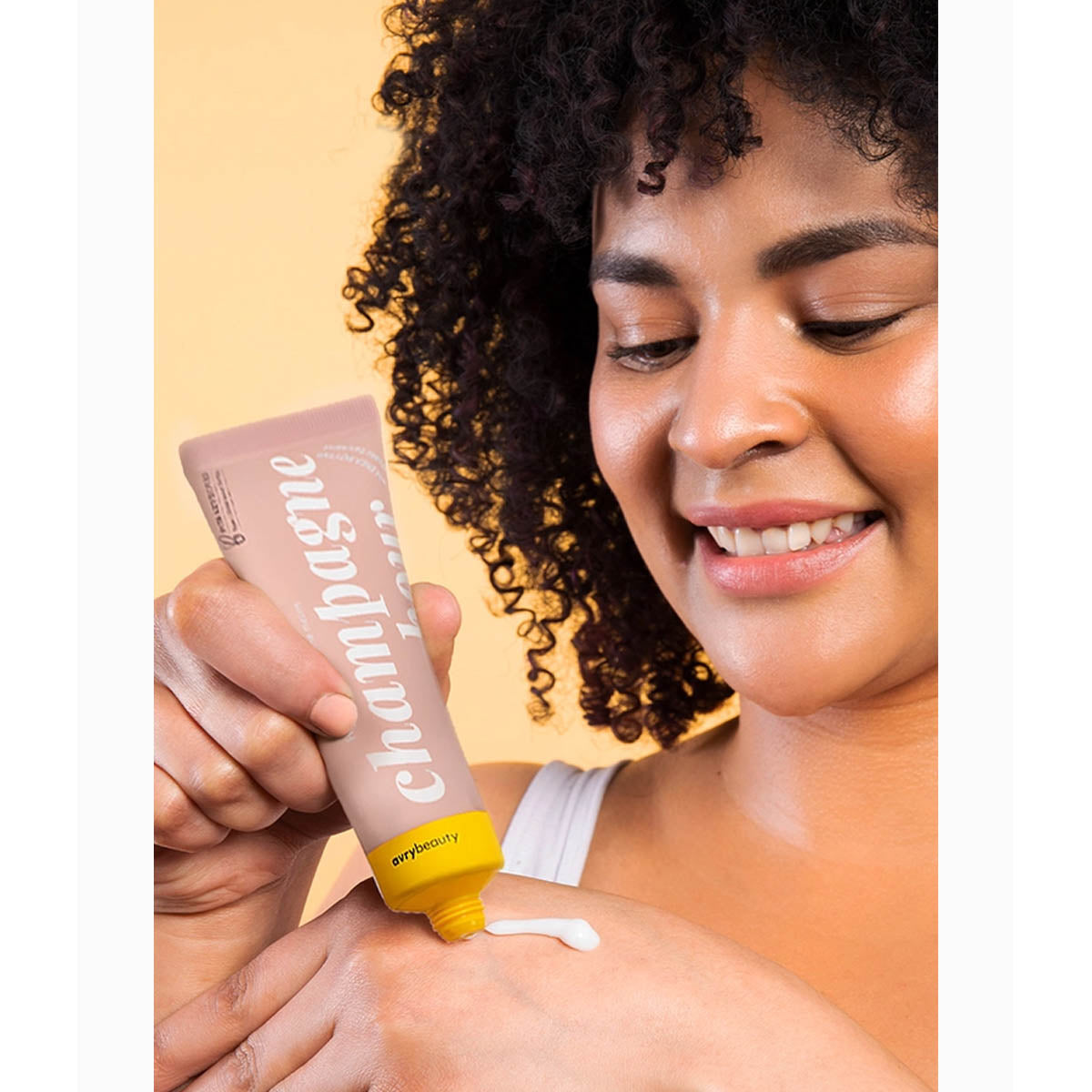 Luxe handcrème met champagne geur 45 ml voor zachte niet vette handen