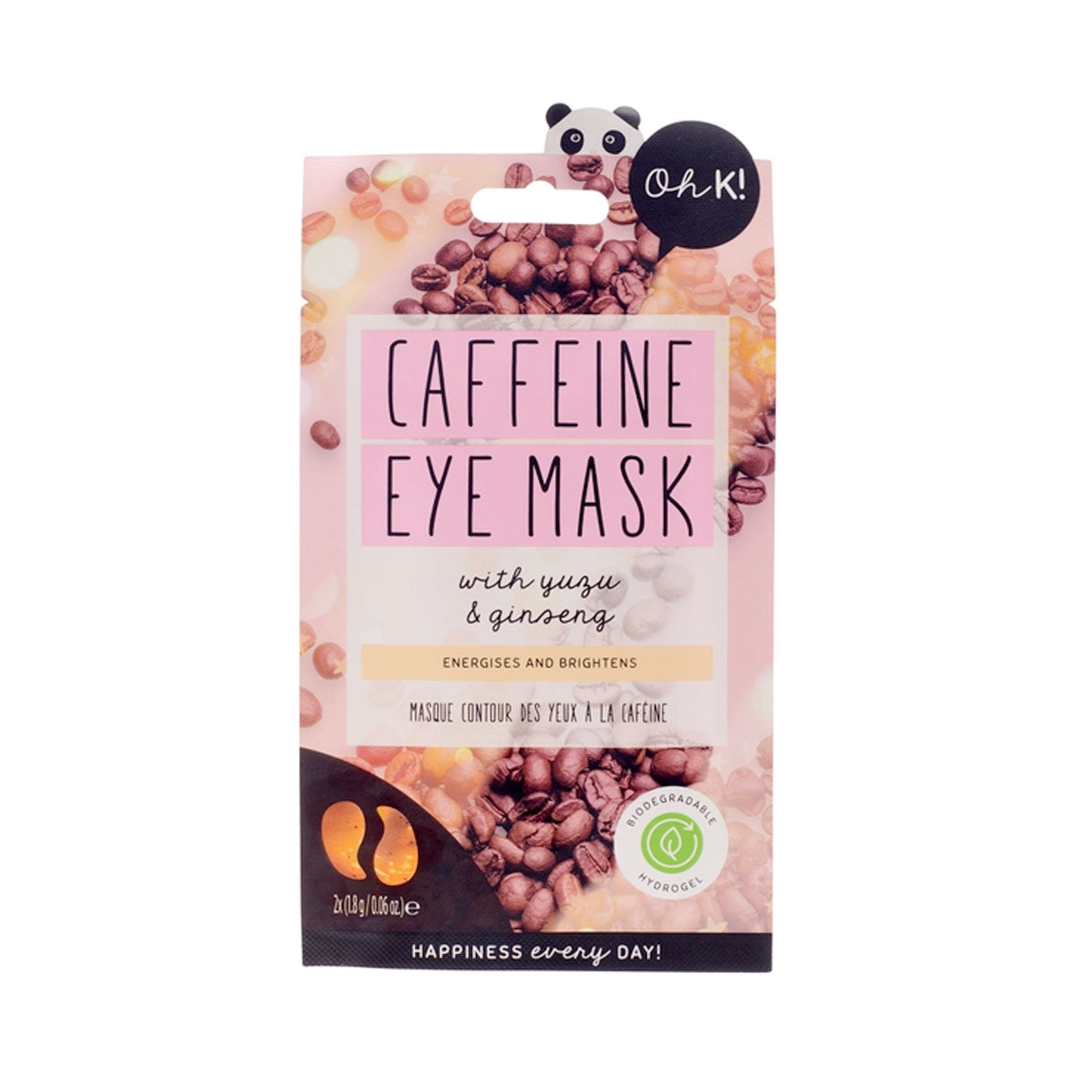 oh k oogmasker met caffeine