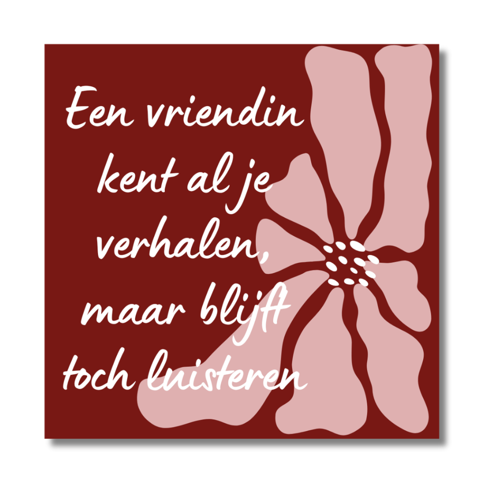 Onderzetter Vriendin
