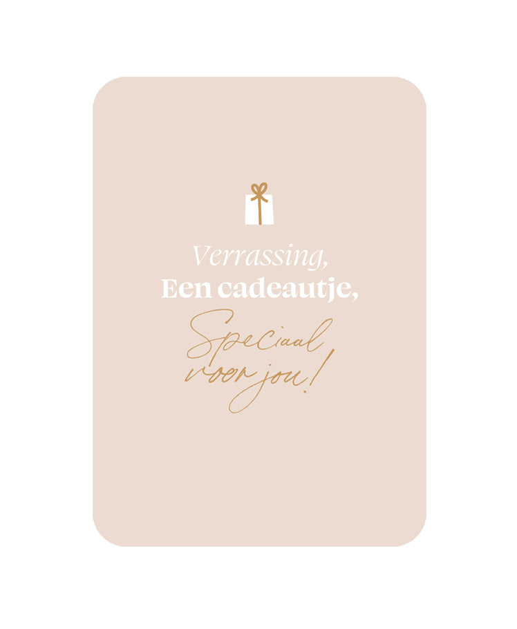 Kaart Verrassing Een Cadeautje