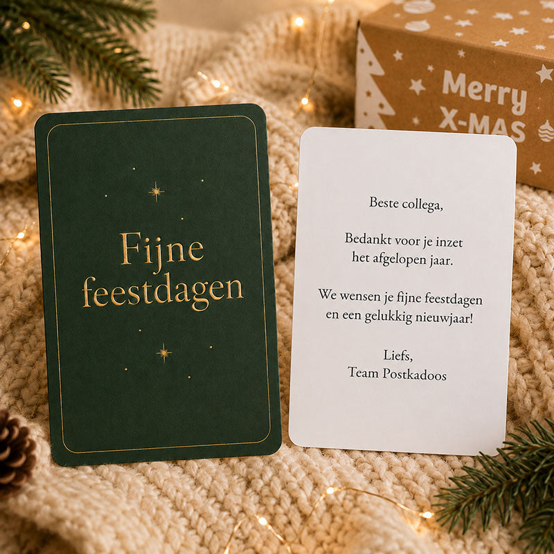 standaard kerstkaart kerstpakket