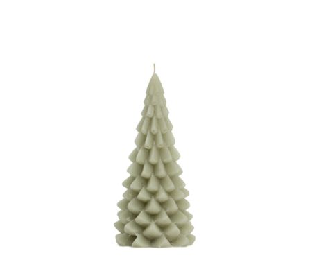 Kaars Kerstboom - 10 x 20 cm - Eucalyptus