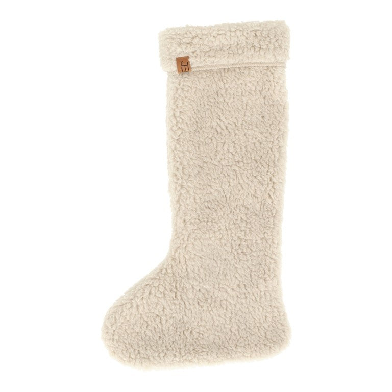 Teddy Kerstsok Taupe van Jens Living