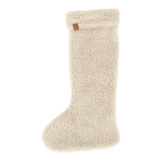 Teddy Kerstsok Taupe van Jens Living