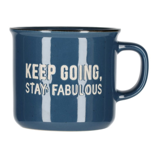 Retro Mok Blauw van Jens Living