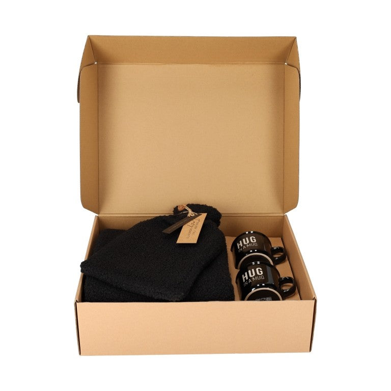 Giftset Hug Zwart /4 van Jens Living