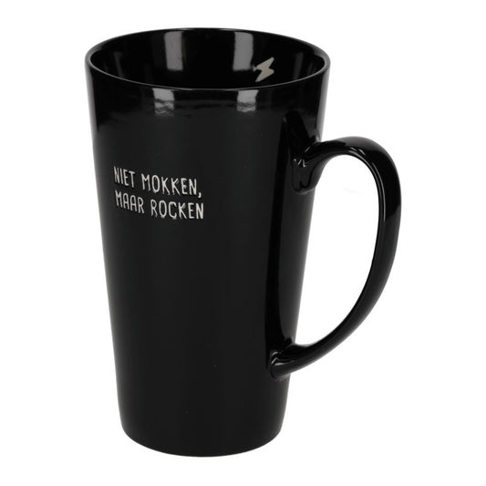 Mok Zwart XL - Niet Mokken Maar Rocken