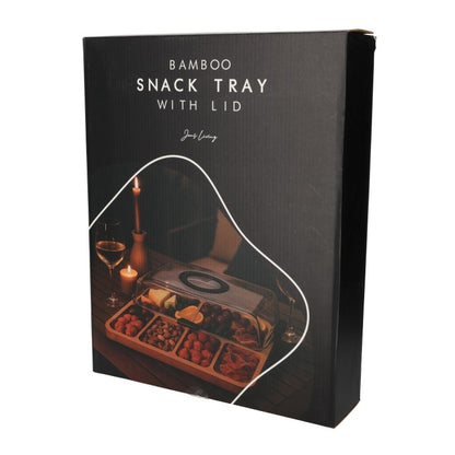 Bamboe Snack Tray Met Deksel van Jens Living