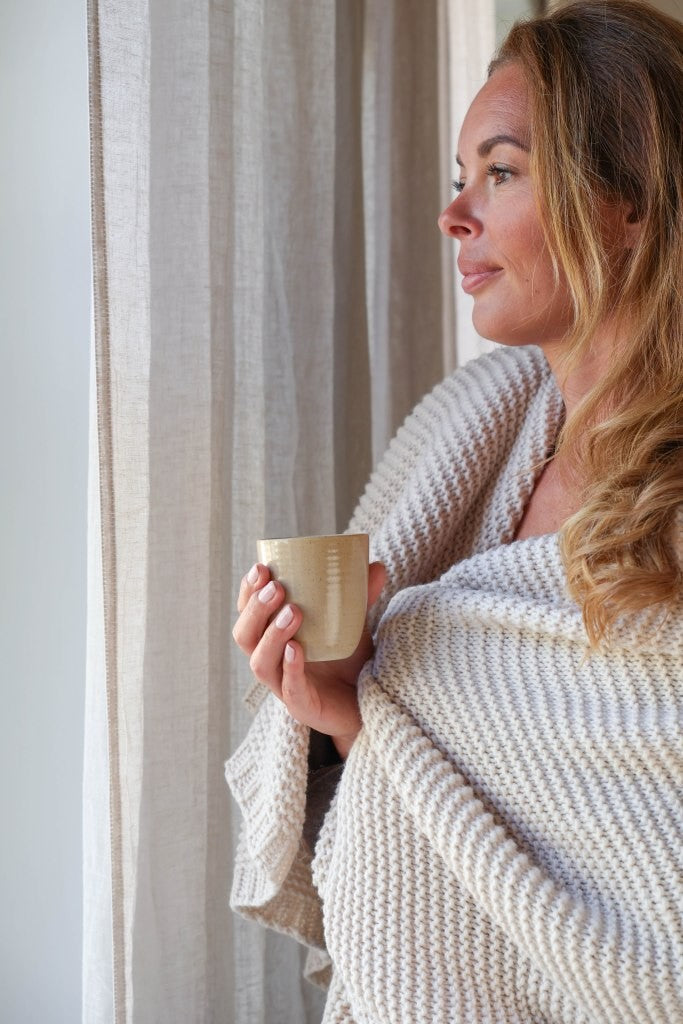 Mug Moos taupe van Leeff
