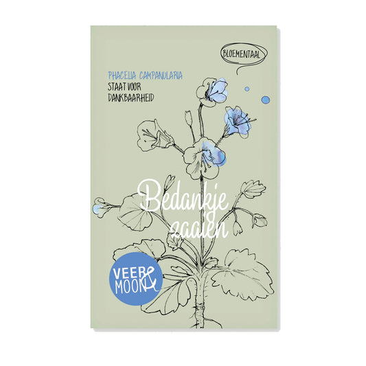 bloemenzaden bedankje zaaien