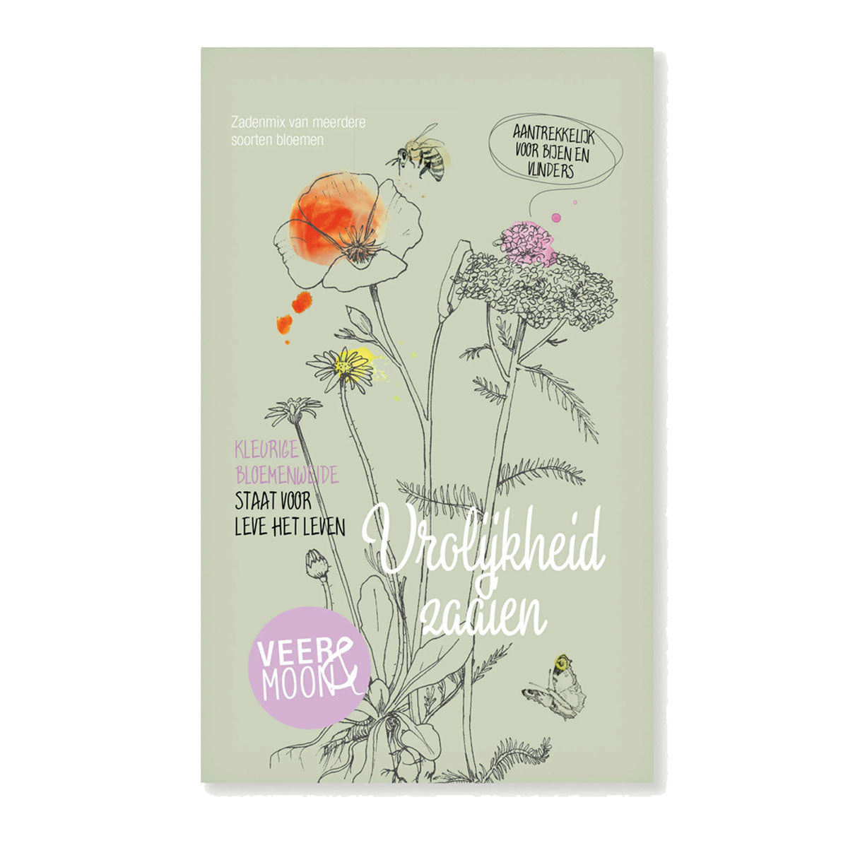 bloemenzaden vrolijkheid zaaien zakje