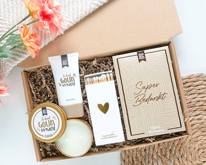 Bedankt cadeau per post met warme attentie en praktische verwennerij van Postkadoos