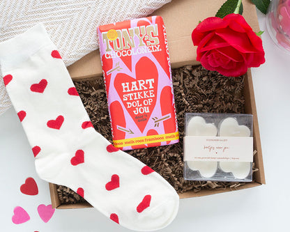 cadeau valentijn voor vrouw door de brievenbus