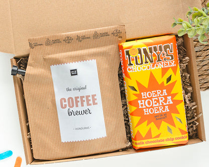 feestelijk verjaardagscadeautje dat door de brievenbus past voor een man