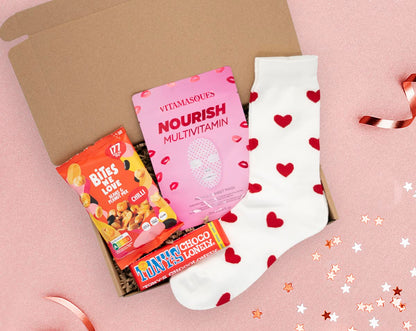 brievenbuspakket love you valentijn met achtergrond
