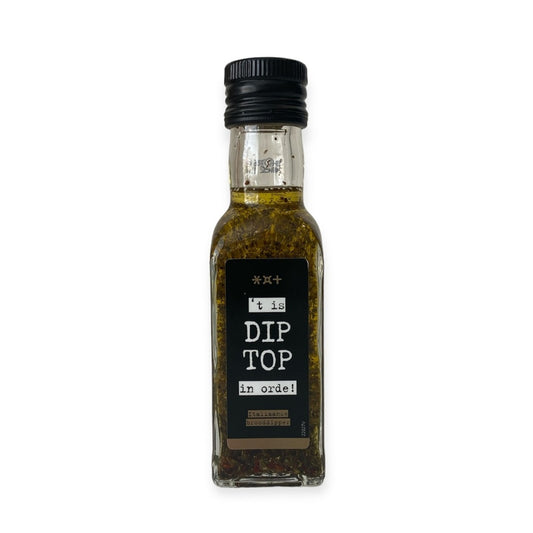 Flesje Brooddipper Dip Top In Orde van 125 ml met Italiaanse kruiden voor bij de borrel