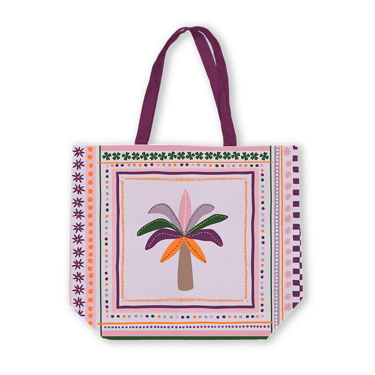 canvas tas bohemian tropic grote shopper