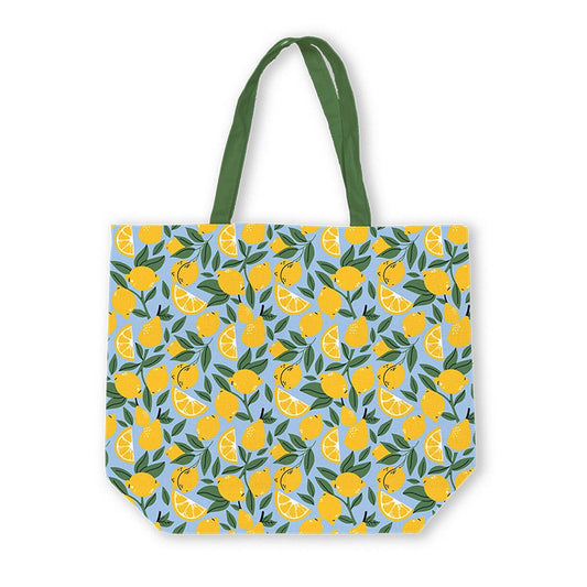 canvas tas met daarop citroenen