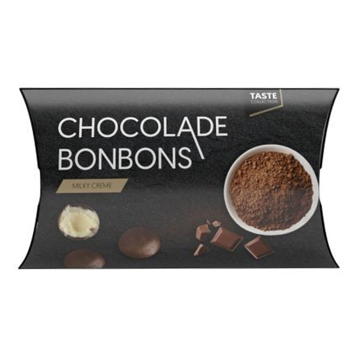 Gondeldoosje gevuld met chocoladebonbons met milky crème vulling.