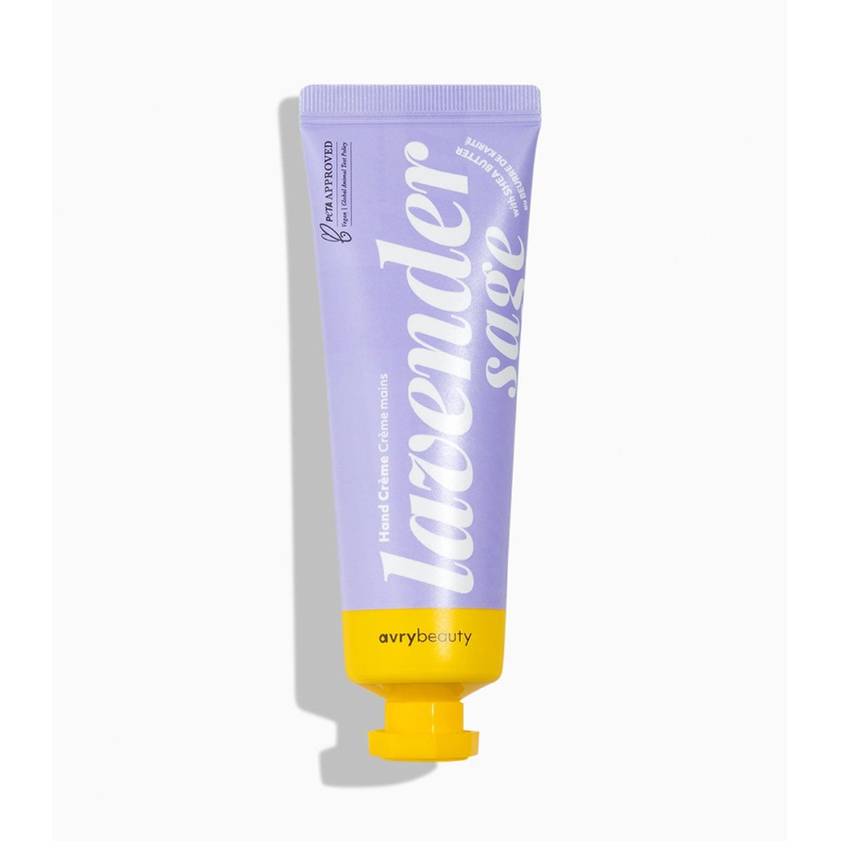 Paarse tube handcrème lavendel 45 ml vegan handlotion met shea butter