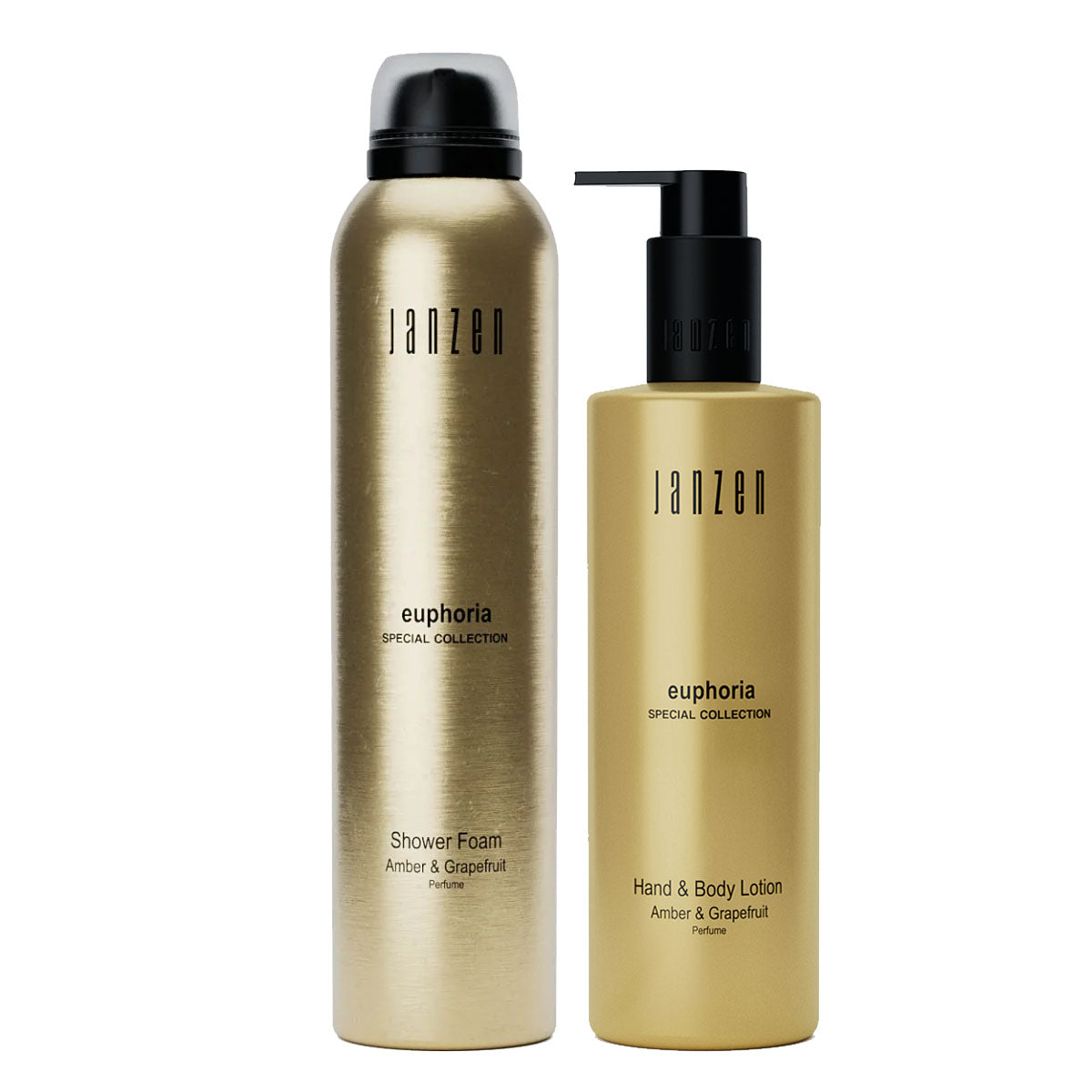 janzen showerfoam en bodylotion met de geur euphoria