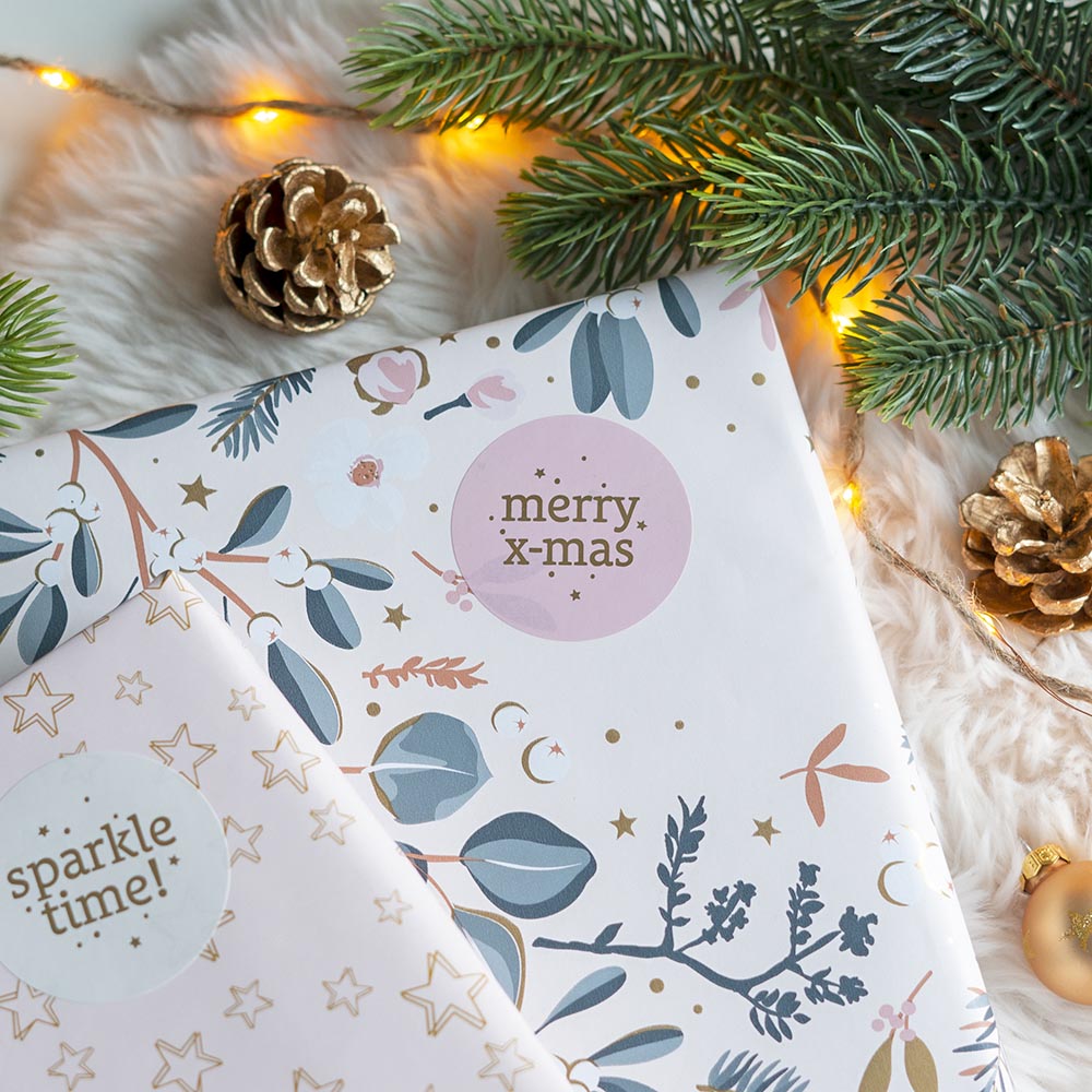 luxe kerst inpakoptie inpakpapier