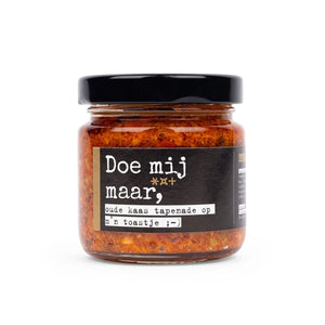 Potje Oude Kaas Tapenade Doe mij maar oude kaas tapenade van 90 gram
