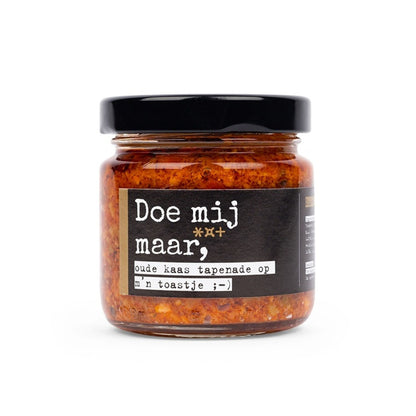 Potje Oude Kaas Tapenade Doe mij maar oude kaas tapenade van 90 gram