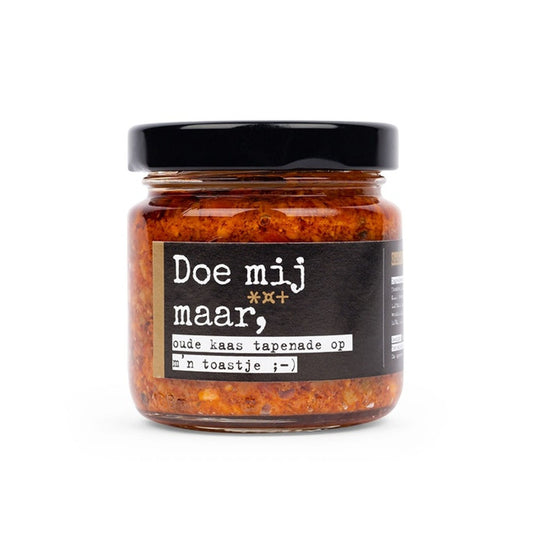 Potje Oude Kaas Tapenade Doe mij maar oude kaas tapenade van 90 gram