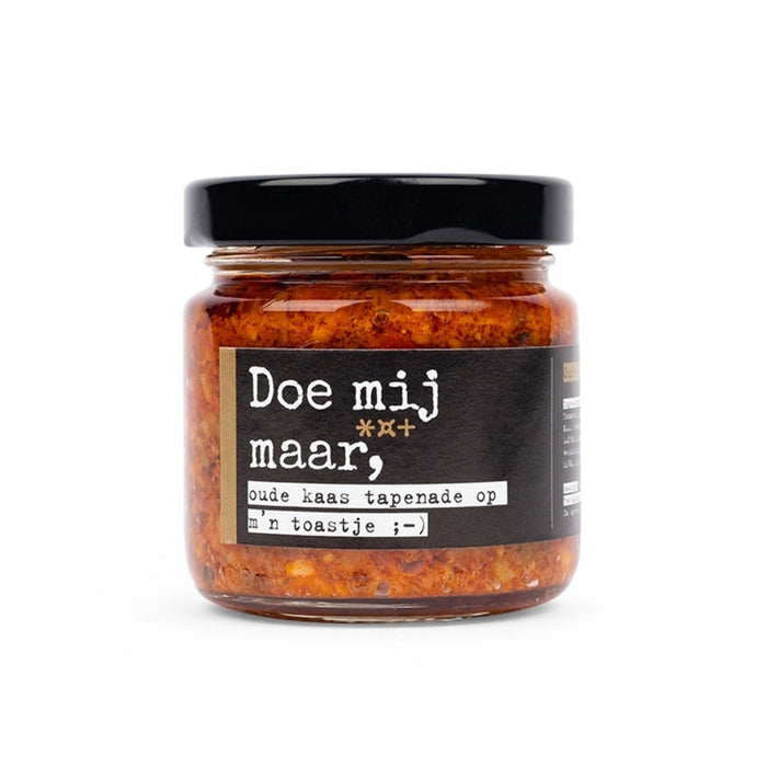 Potje Oude Kaas Tapenade Doe mij maar oude kaas tapenade van 90 gram