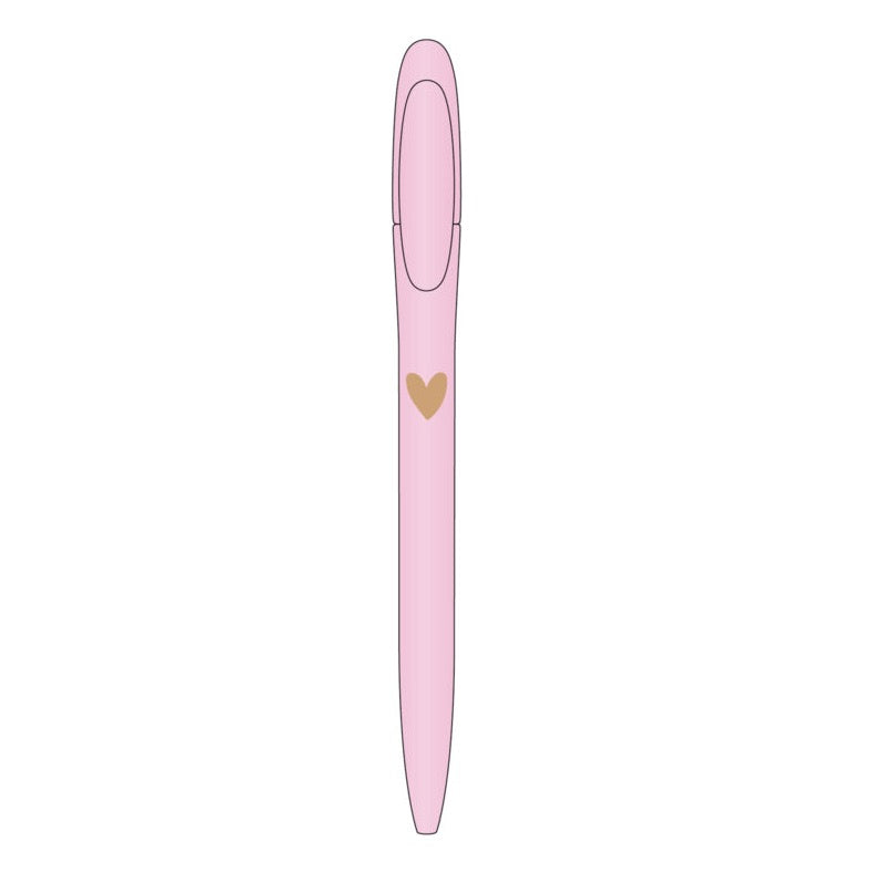 Roze pen met hartje
