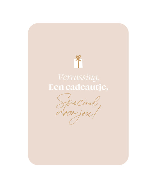 Kaart Verrassing Een Cadeautje