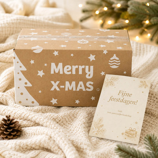Standaard kerstkaart met persoonlijke boodschap