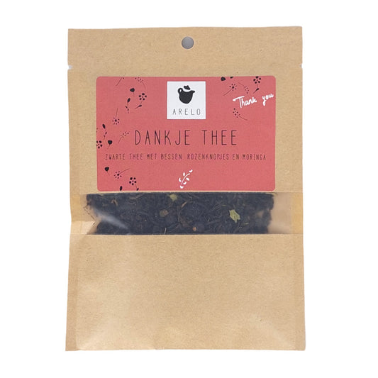 zakje thee dank je arelo
