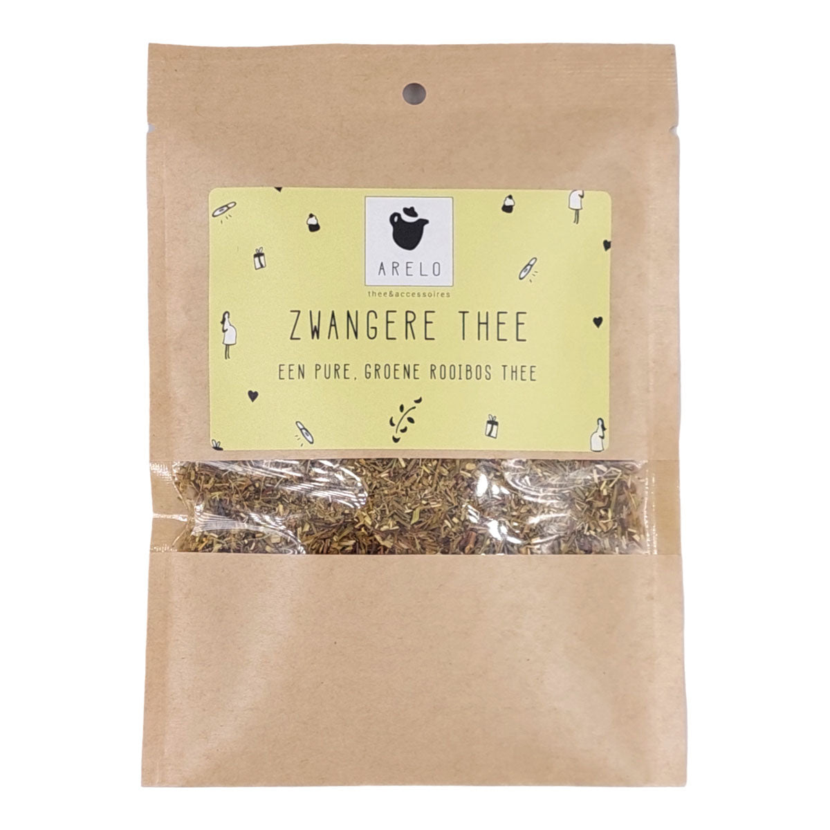 Zakje Zwangere Thee met cafeïnevrije groene rooibos thee uit Zuid-Afrika