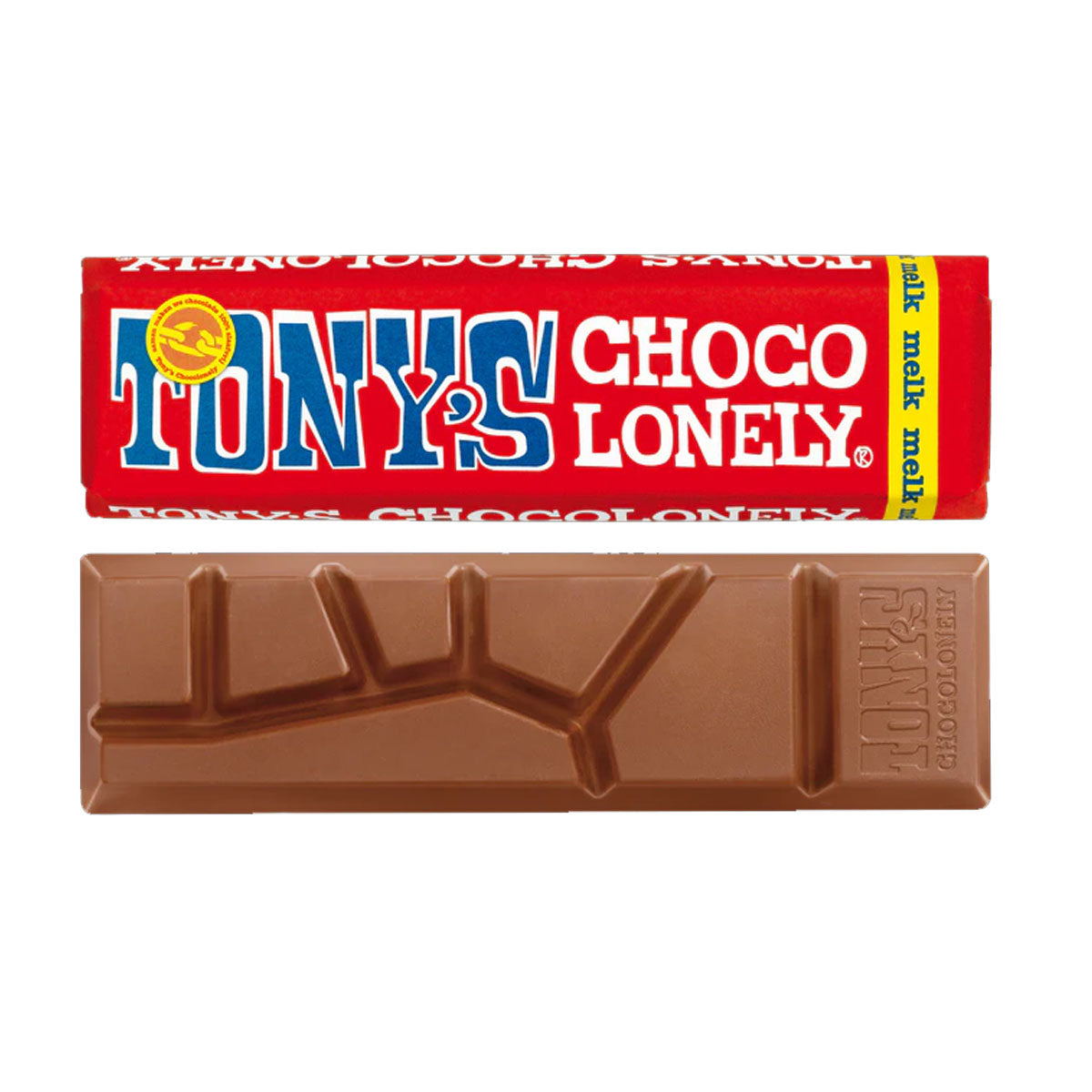 Tiny Tony’s melk 50 gram klein chocoladereepje als extra cadeautje