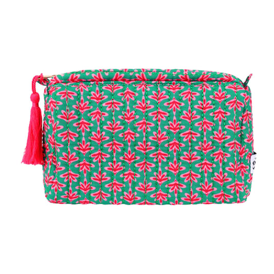 toilettas floral green