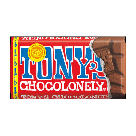 tony chocolonely 90 gram reep in de smaak melk