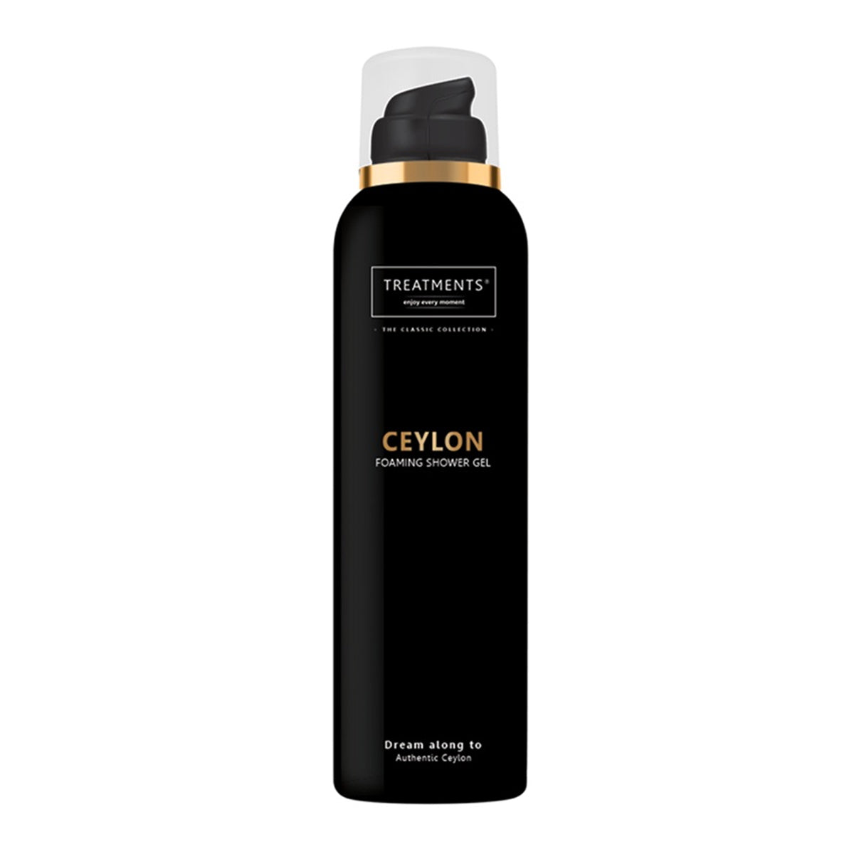 Treatments Ceylon foaming shower gel zwarte fles luxe douchefoam voor mannen