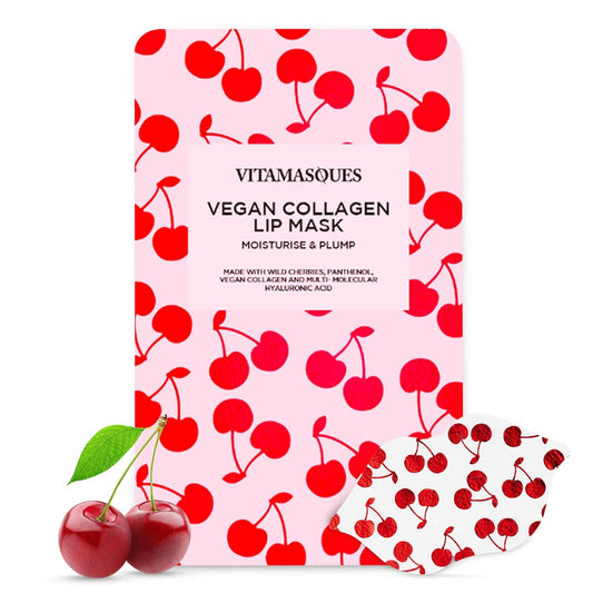 vitamasques vegan collagen lip masker met kersen